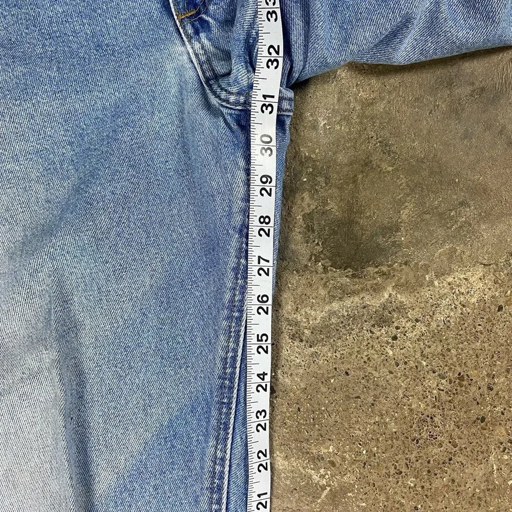 Vintage Carhartt Jeans Size 40x32 Blue Denim Light Wash Traditional Fit Workwear